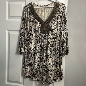 BNWOT Reitmans brand size XL women’s 3/4 sleeve tunic top